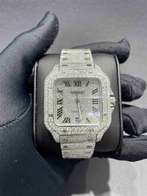 cartier iced out bracelet|iced out cartier watch giveaway.